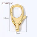 18K Gold Plated Mini Heart Lobster Clasp – DIY Jewelry Findings