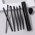 8-Piece Eyeshadow Brush Set with Storage Tube & Sponge