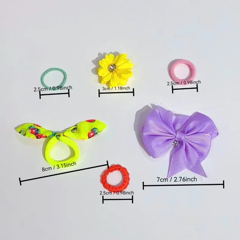 73PCS Girls Hair Accessories Set – Clips, Ties & Barrettes