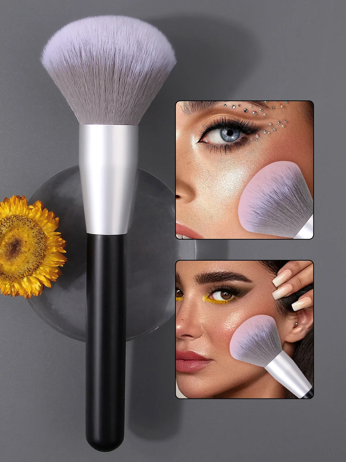 Fluffy Soft Bristle Makeup Brush – Blush, Powder & Setting