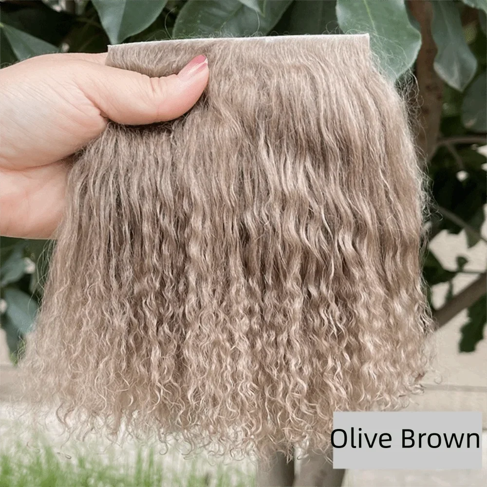 Mohair Lamb Wool Curly Hair Weft – DIY Doll Wig Extensions