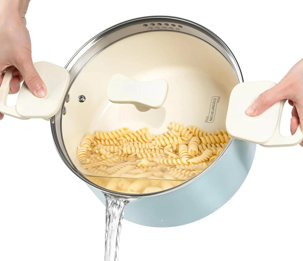 MICHELANGELO 24cm Nonstick Saucepan with Lid | Induction Ready