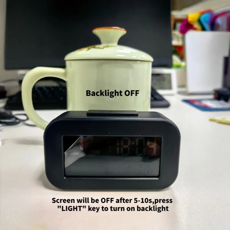 Mini Digital Alarm Clock – Temp, Humidity & Weather Display