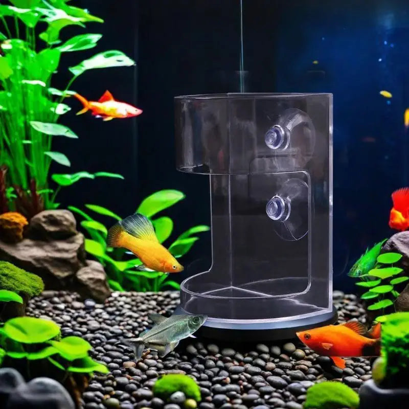 Floating Fish Feeding Ring Aquarium Station with Suction Cup