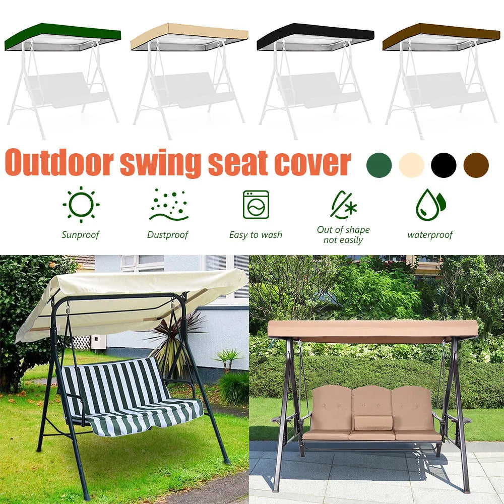 Waterproof Swing Canopy Replacement Cover – Garden Patio Bench