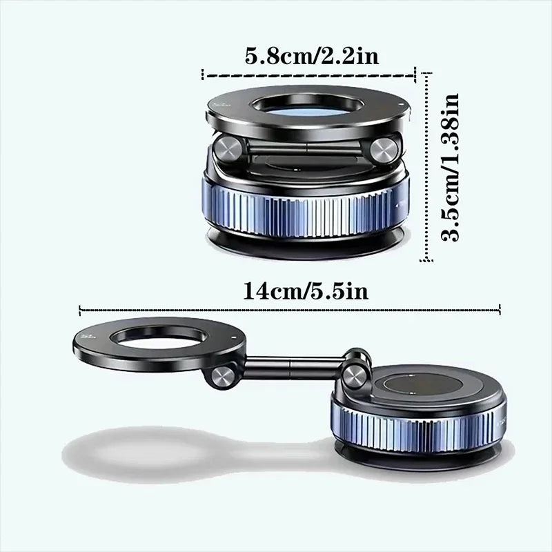 Foldable Magnetic Car Phone Holder – 360° Universal Mount