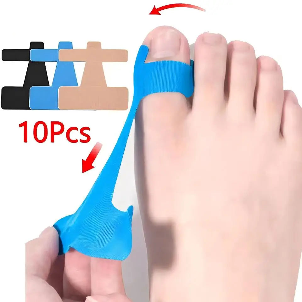 Bunion Corrector Kinesiology Tape – Big Toe Straightener 10 Pack