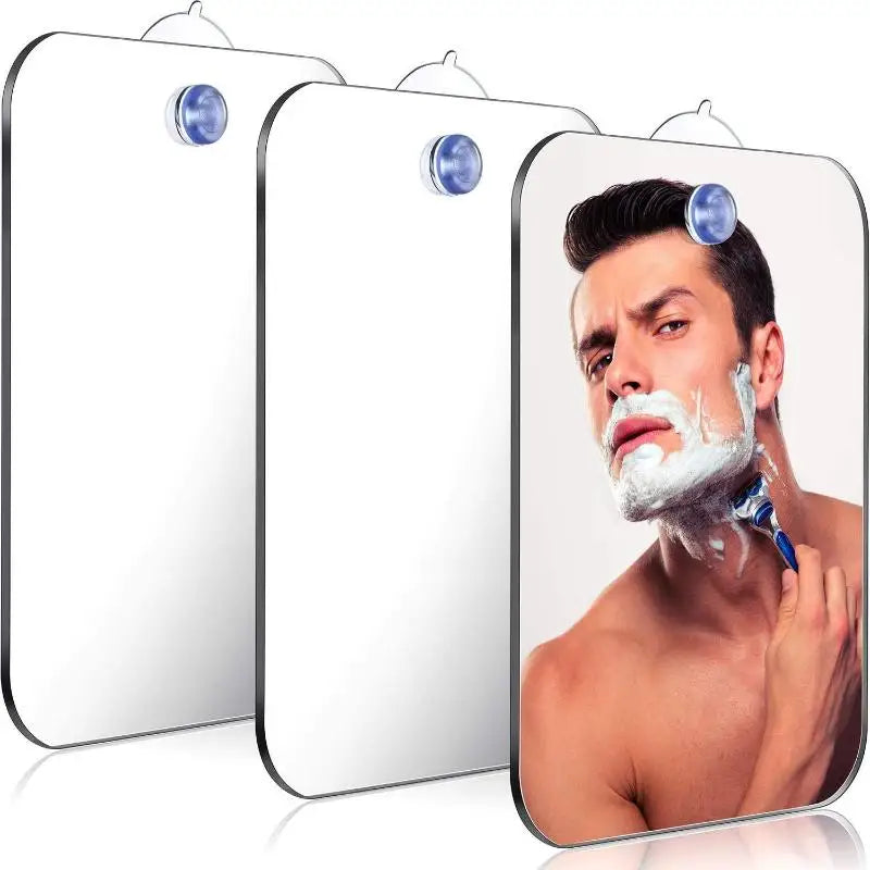 Fogless Shower Shaving Mirror – Portable Acrylic Anti-Fog
