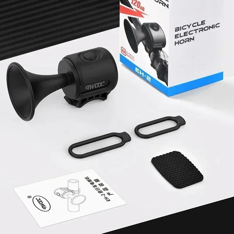 Electronic Bicycle Horn Bell – 120dB Loud Handlebar Alarm