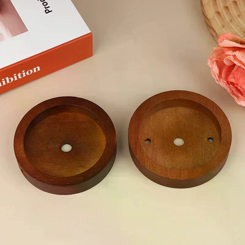 Wooden Ceiling Plate Lamp Base | 10/12cm Pendant DIY Chandelier