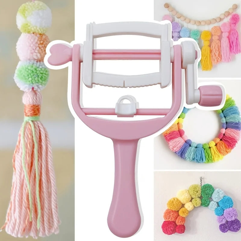 Pom Pom Maker & Tassel Craft Kit – Handheld Yarn Winder
