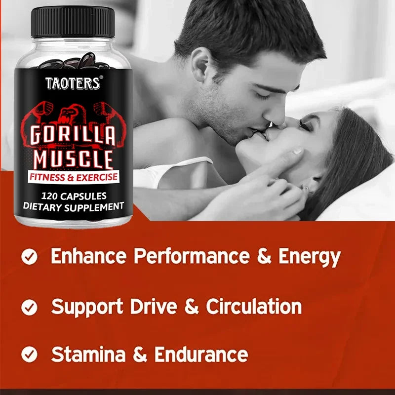 Gorilla Muscle Capsules – Horny Goat Weed, Ginseng & Maca Root