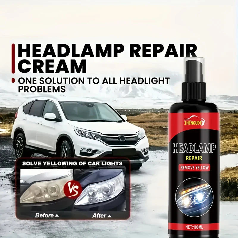 100ml Car Headlight Restoration Spray – Remove Oxidation