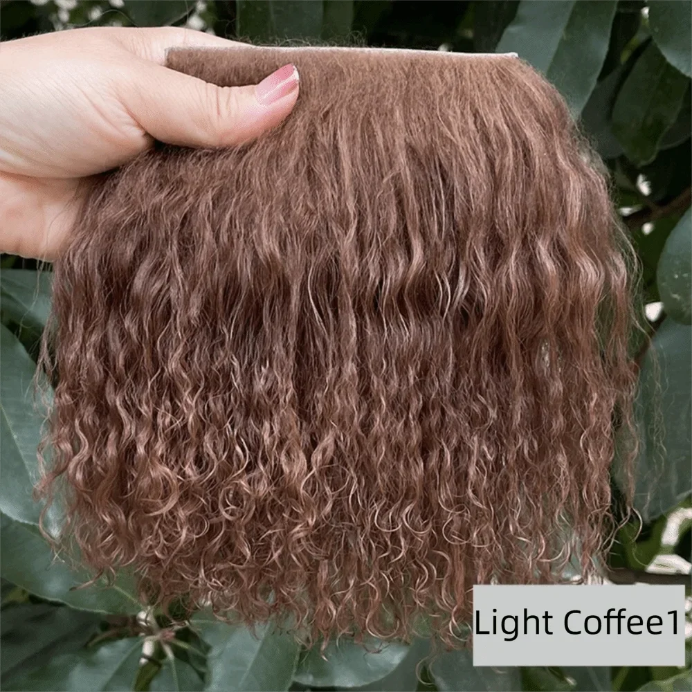 Mohair Lamb Wool Curly Hair Weft – DIY Doll Wig Extensions