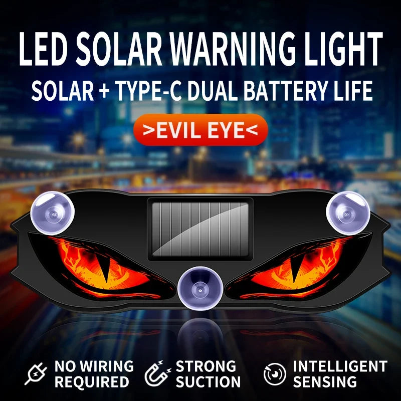 Solar Car Window LED Light | Vibration Activated Auto On/Off