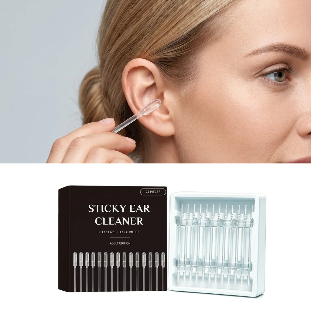 24-Pack Sticky Ear Swabs – Gentle Earwax Removal Tool