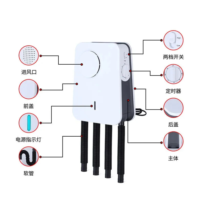 DUTRIEUX Electric Boot Dryer – Heating Wire Wall-Mount 220V