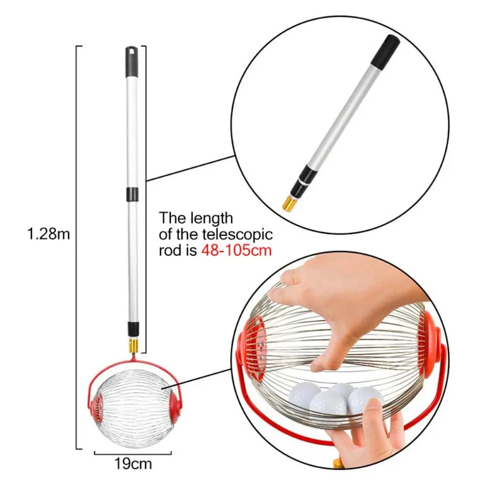 Telescoping Nut Harvester & Ball Collector – Adjustable Pole