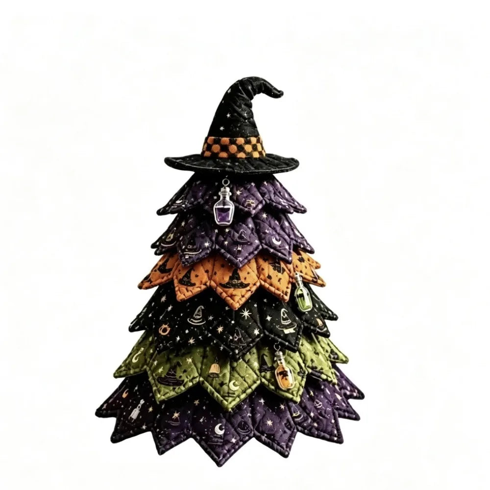 DIY Christmas Tree Patchwork Sewing Kit – Floral Fabric Set