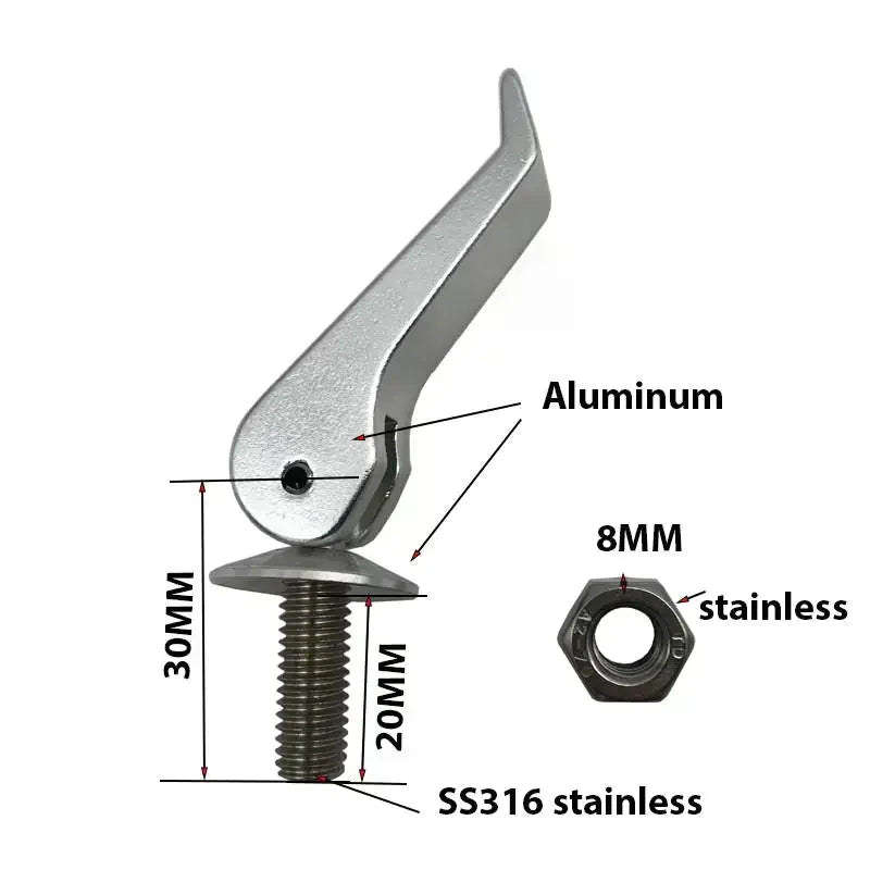 M8 Quick Release Cam Lever Bolt – Anti-Rust Galvanized Fastener