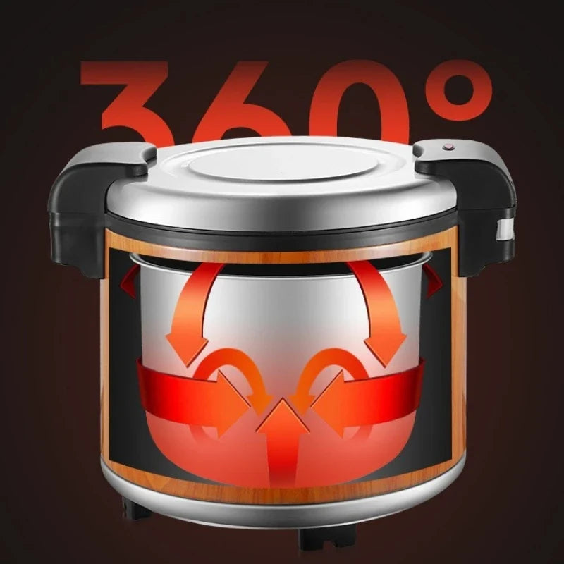 DUTRIEUX 23L Electric Rice Warmer | Stainless Steel Insulation Bucket