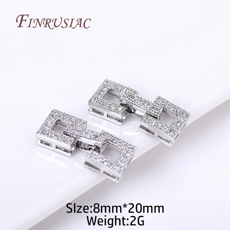 18K Gold Plated Zircon Clasp Findings | DIY Jewelry Making