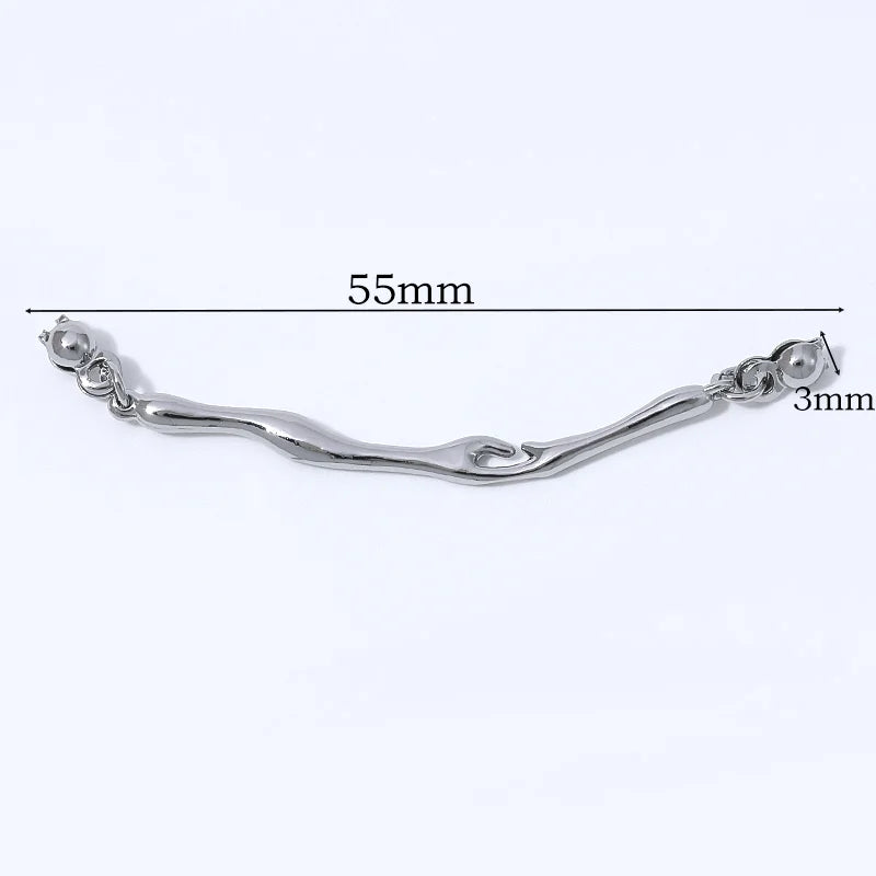18K Gold Plated Twisted Rope Crystal Rhinestone Jewelry Clasp