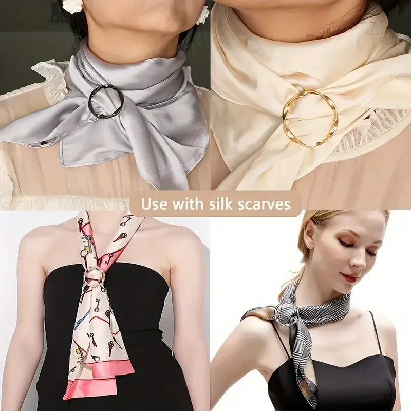 5Pcs Metal Adjustable Clip Buttons for Shirts, Shawls & Waist