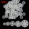 100pcs ABS Plastic Snap Fasteners Press Stud Sewing Buttons