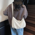 Korean Plaid Shoulder Bag – Large Crossbody Bag for Women