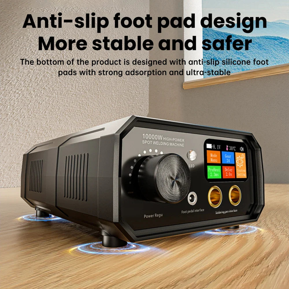 TK-20P 10,000W Dual-Pulse Portable Spot Welder – Foot Pedal Kit