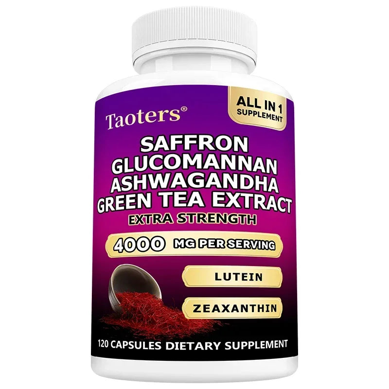 Saffron & Ashwagandha Supplement – Mood, Clarity & Cortisol