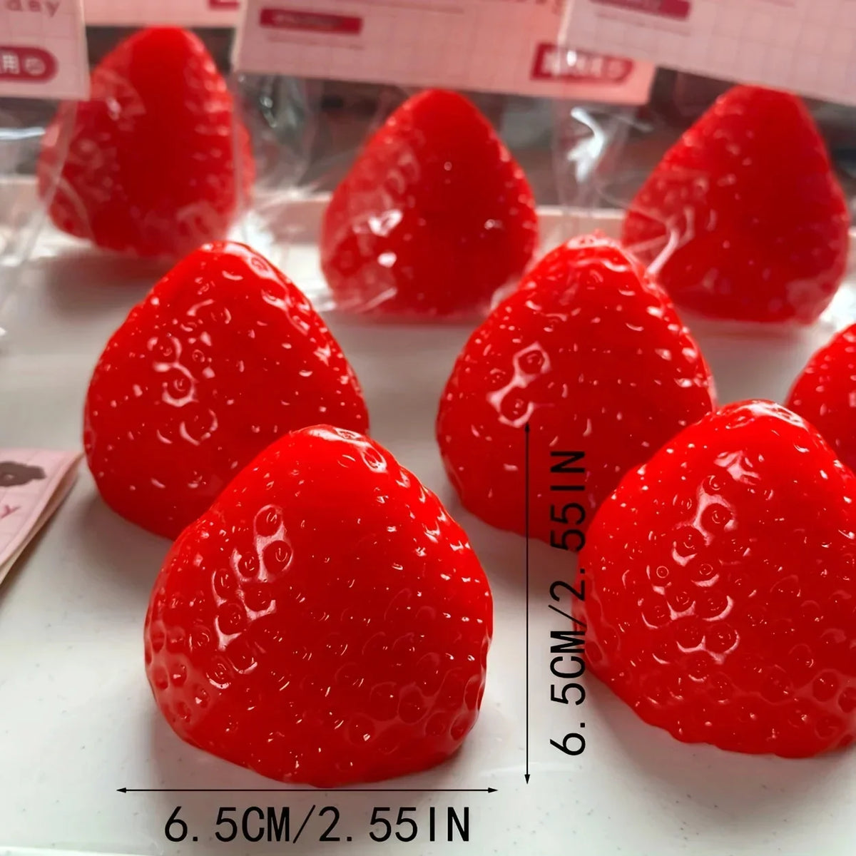 Strawberry Gummy Slow-Rise Squeeze Toy | Squishy Fidget Gift
