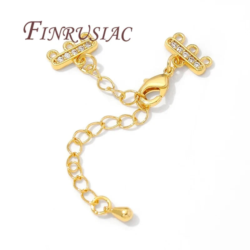 18K Gold Plated Bracelet Extender Chain & Lobster Clasp | DIY