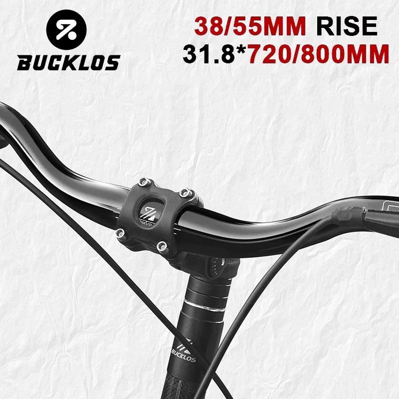 BUCKLOS MTB Handlebar 7075 Aluminum 720mm/800mm Riser Bar