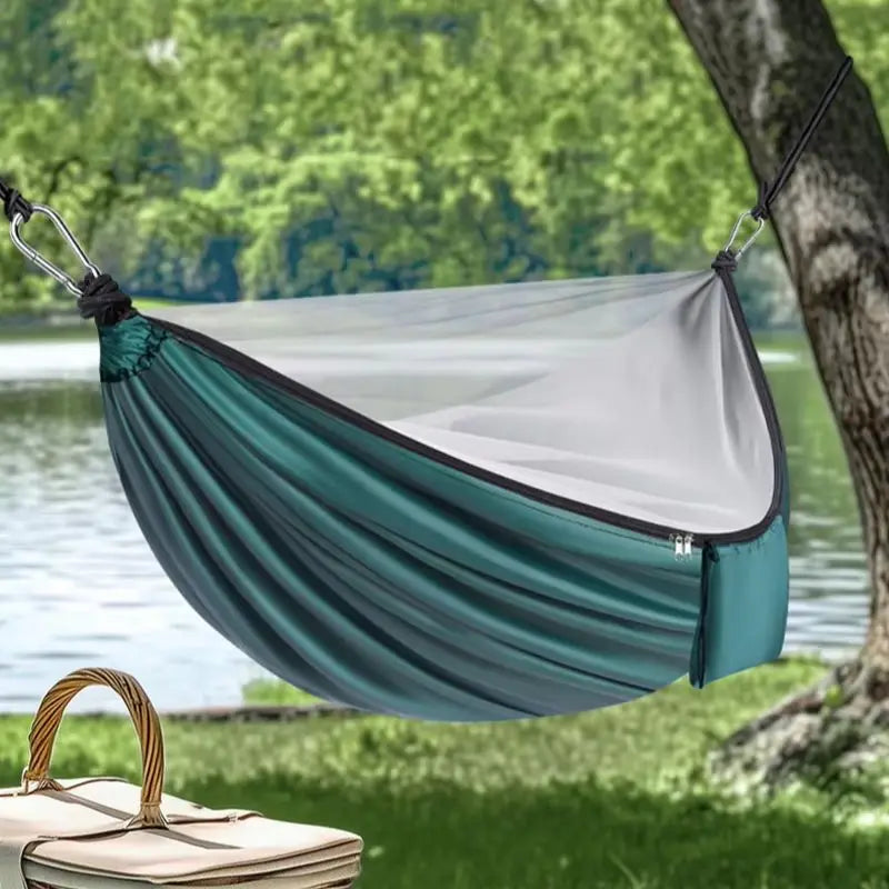 Camping Hammock with Mosquito Net – Tear-Resistant Parachute