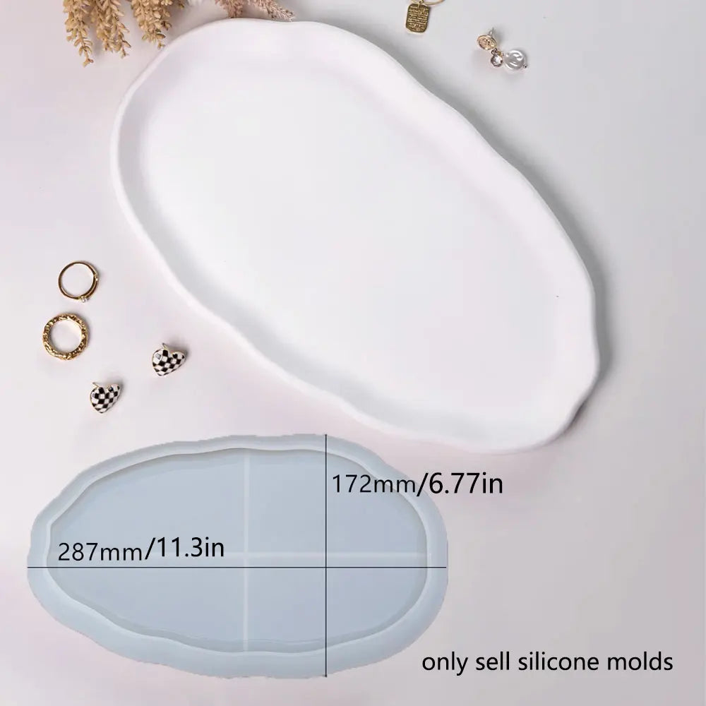 Silicone Casting Mold – Resin, Concrete & Gypsum Coaster Tray