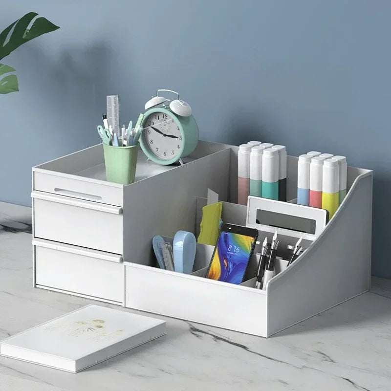 Plastic Drawer Makeup Storage Box – Desktop Organizer Shelf