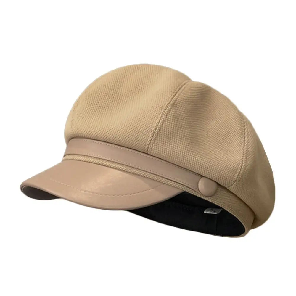 Women's Winter Beret Hat – Vintage Newsboy Pumpkin Panama Cap