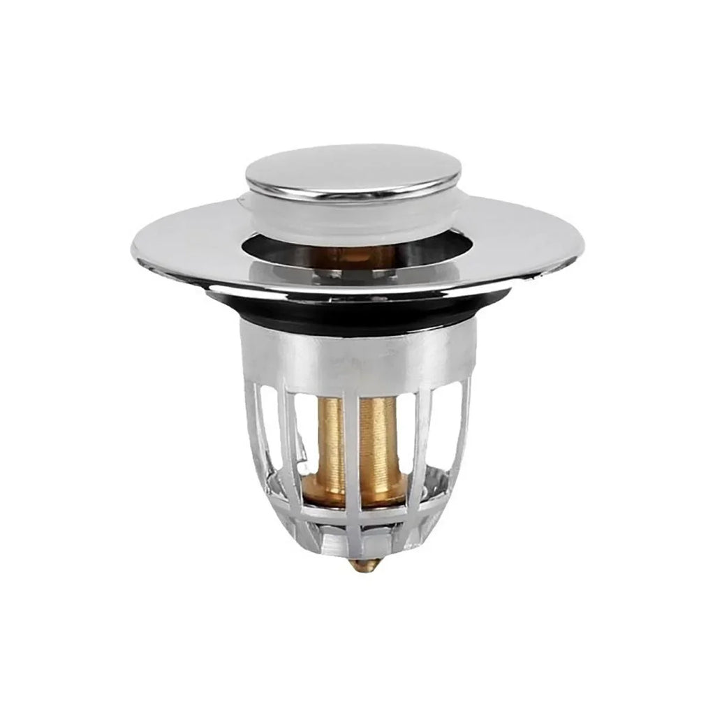 Pop-Up Sink Drain Stopper with Hair Catcher Filter