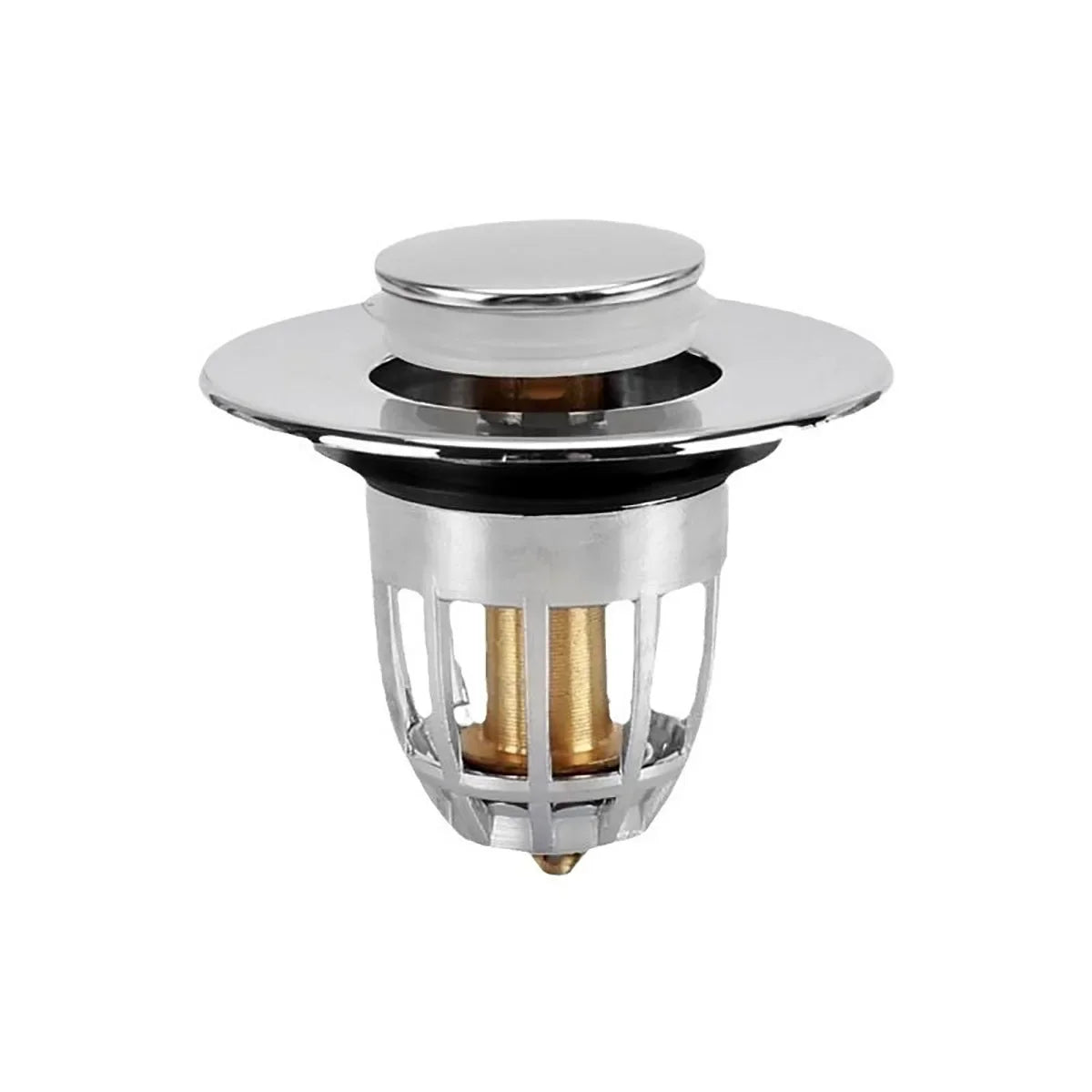 Pop-Up Sink Drain Stopper with Hair Catcher Filter