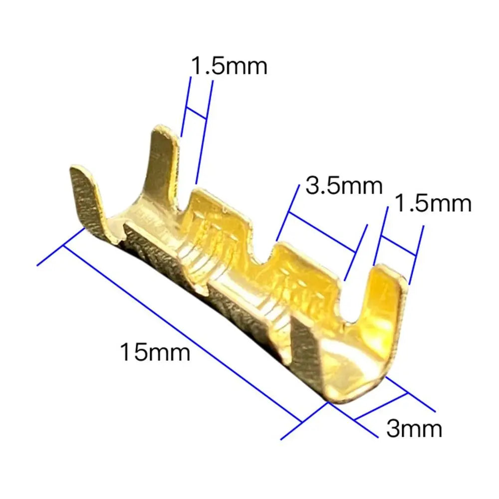 U-Shaped Cold Press Wire Terminal Connectors 50/100/200pcs