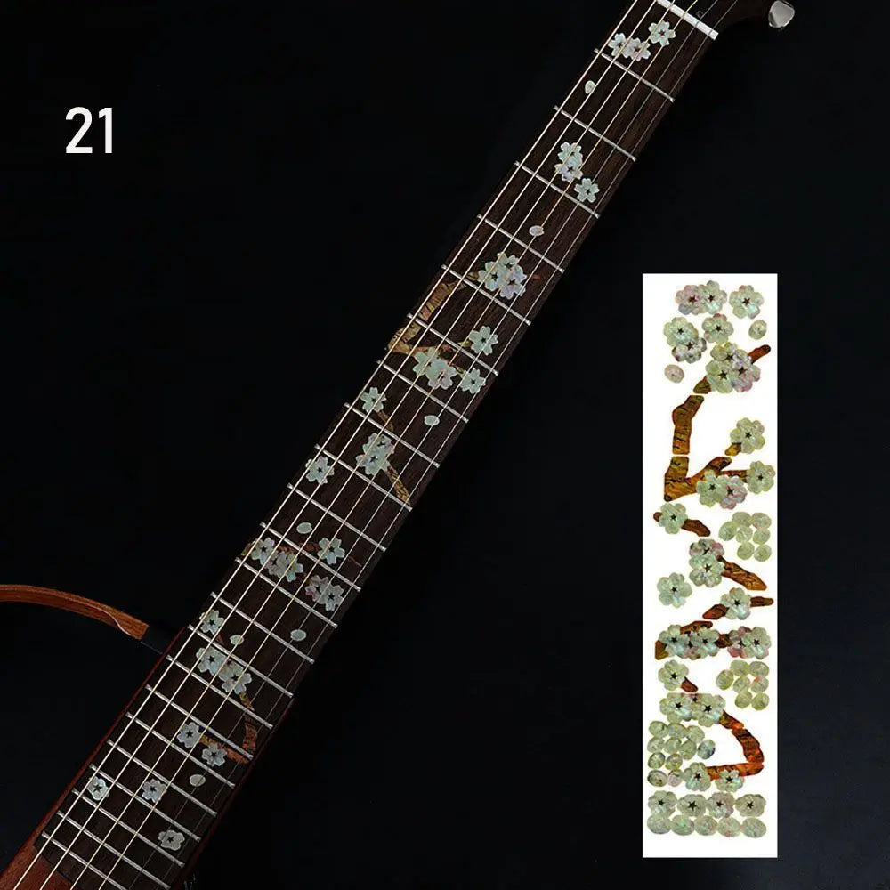 Guitar Fretboard Stickers – Ultra Thin Cross Inlay Decals