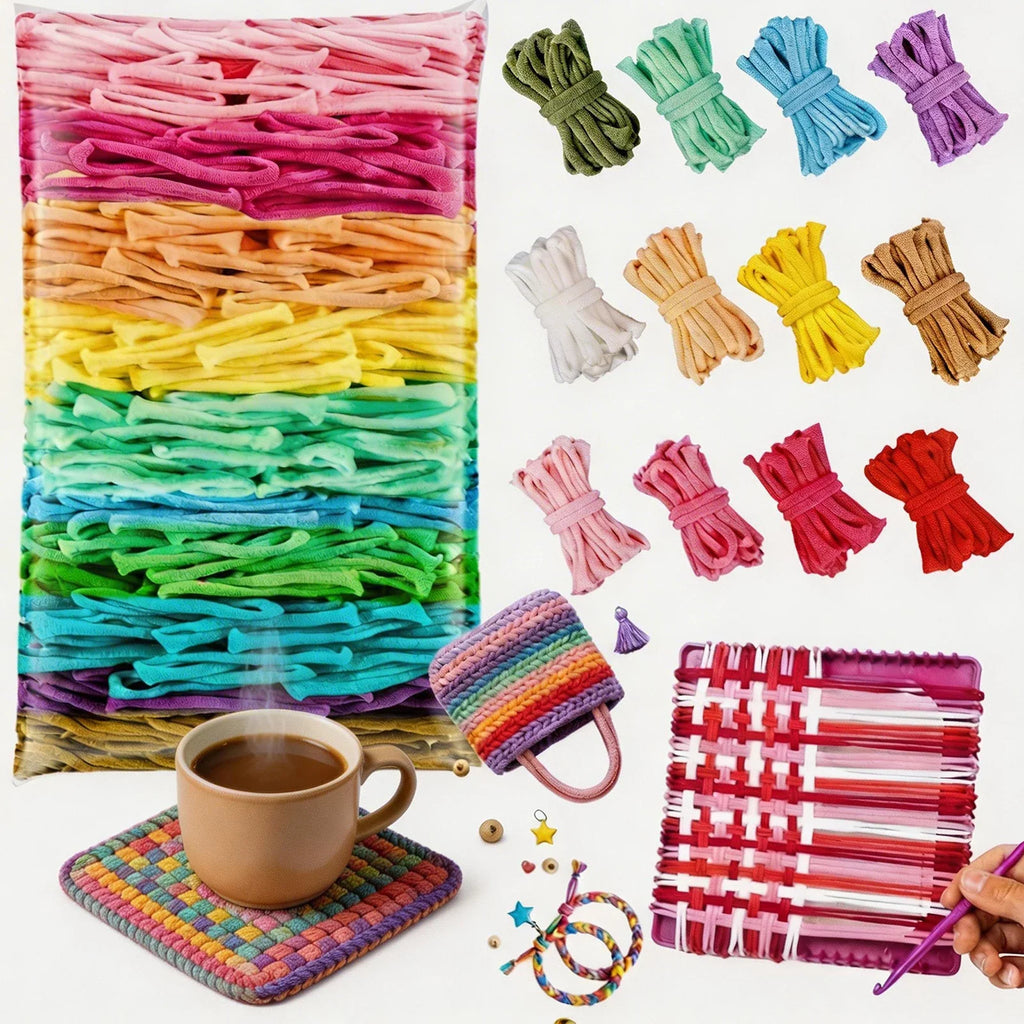 Elastic Loom Bands Refill Kit – 1000pcs DIY Weaving Set
