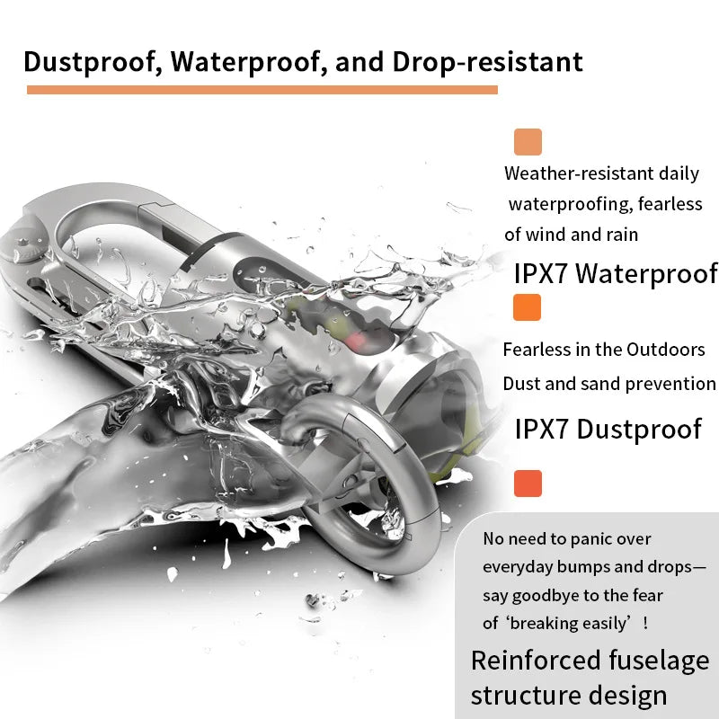 1200LM Keychain Flashlight IPX7 Waterproof Rechargeable Multi-Tool