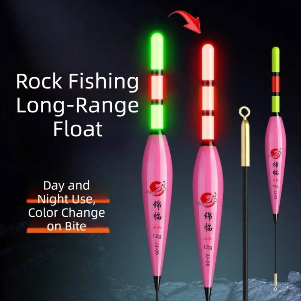 2pcs LED Color-Changing Night Fishing Float | Gravity Sensor