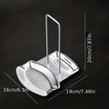 Stainless Steel Pot Lid Holder & Spoon Rest with Drip Tray