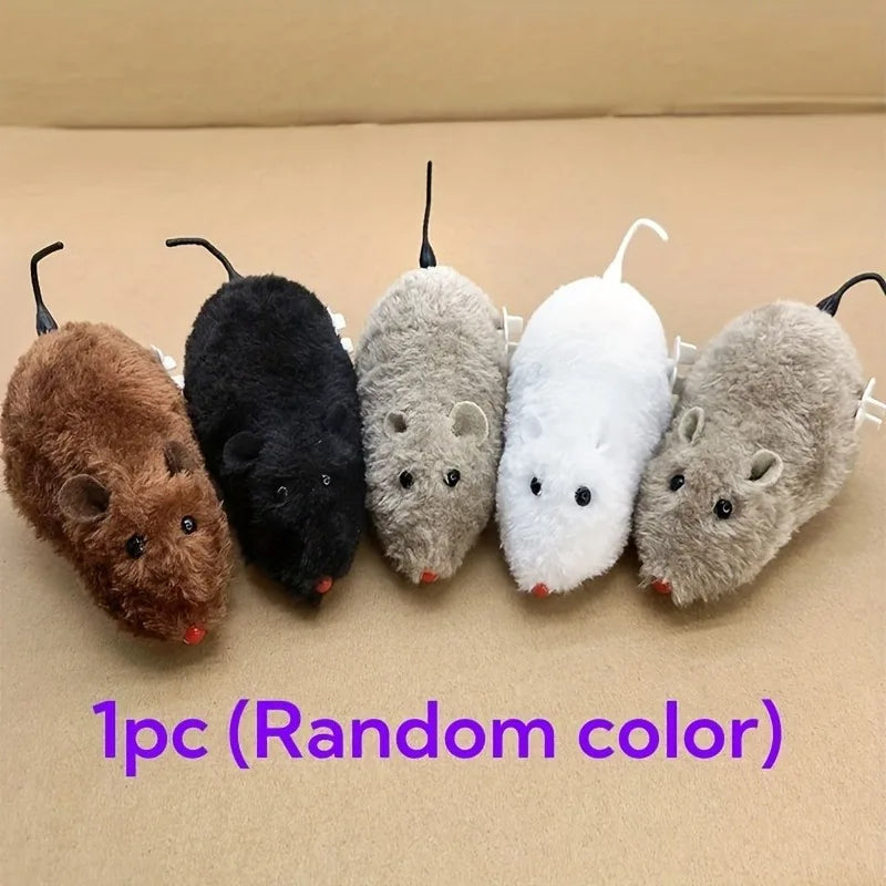 Lifelike Plush Mouse Toy for Cats, Dogs & Kids – Random Color