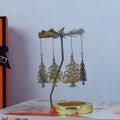 Heat-Powered Rotating Carousel Candle Holder | Stainless Steel