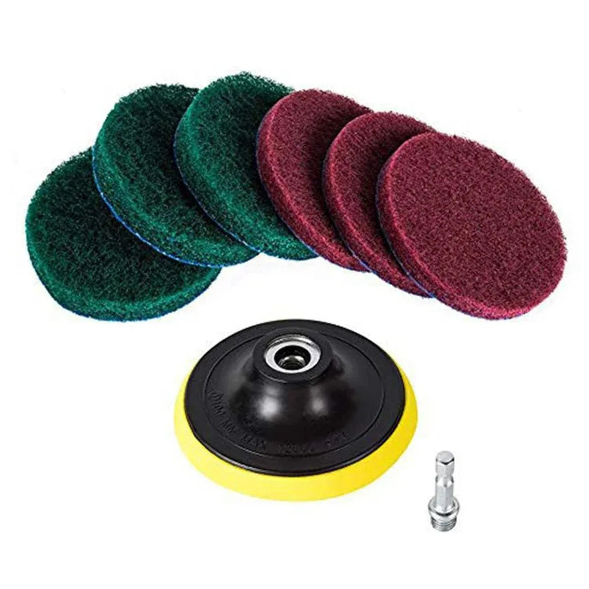 Power Drill Brush Attachment Kit – Electric Scrubber Set